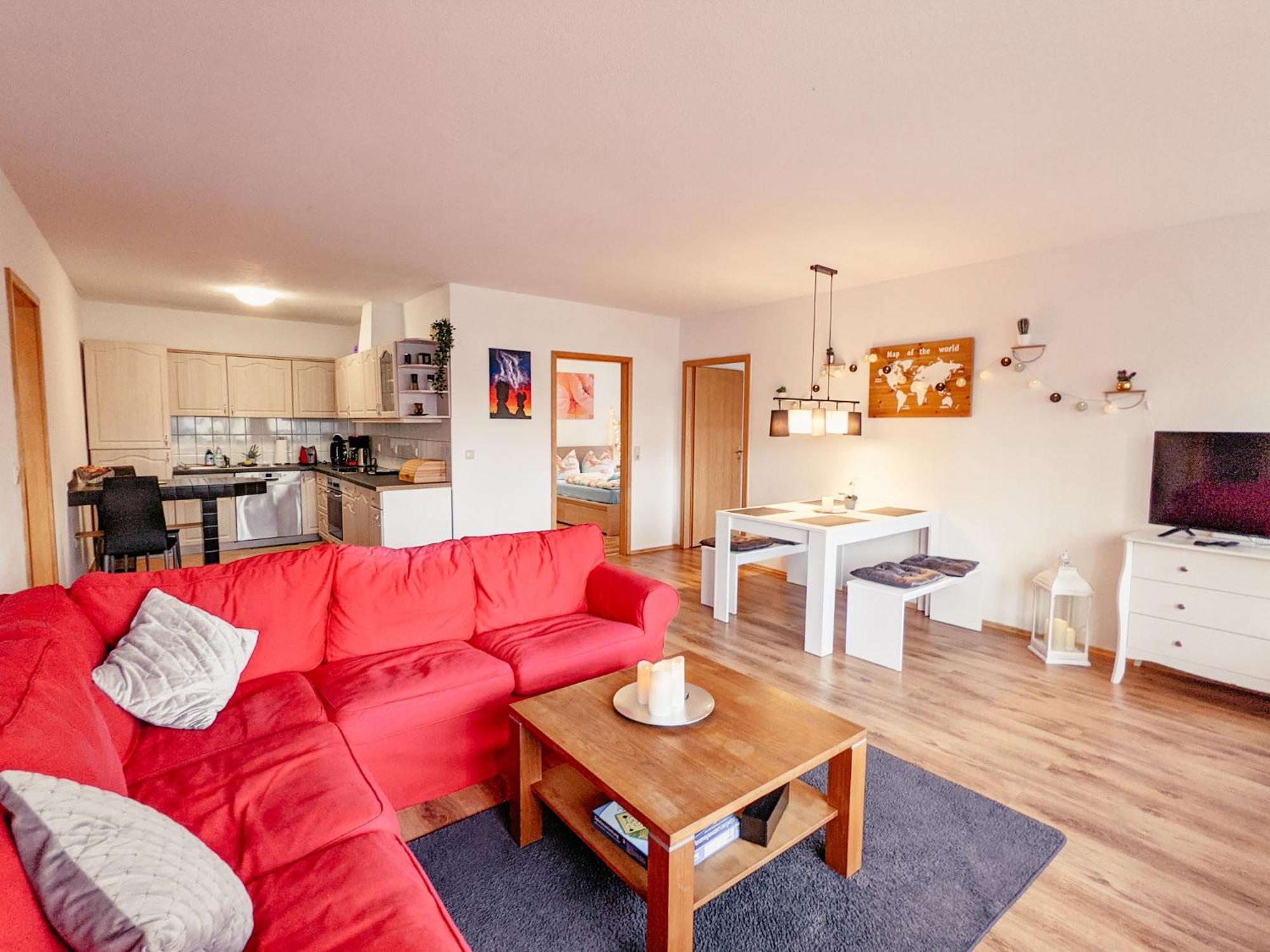 W4 - Urlaubsmagie- Pool, Terrasse, Barbecue Apartment Lichtenhain  Luaran gambar